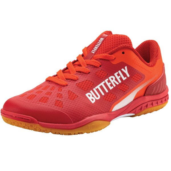 Butterfly Lezoline Levalis Shoes - Flash Red - Angle